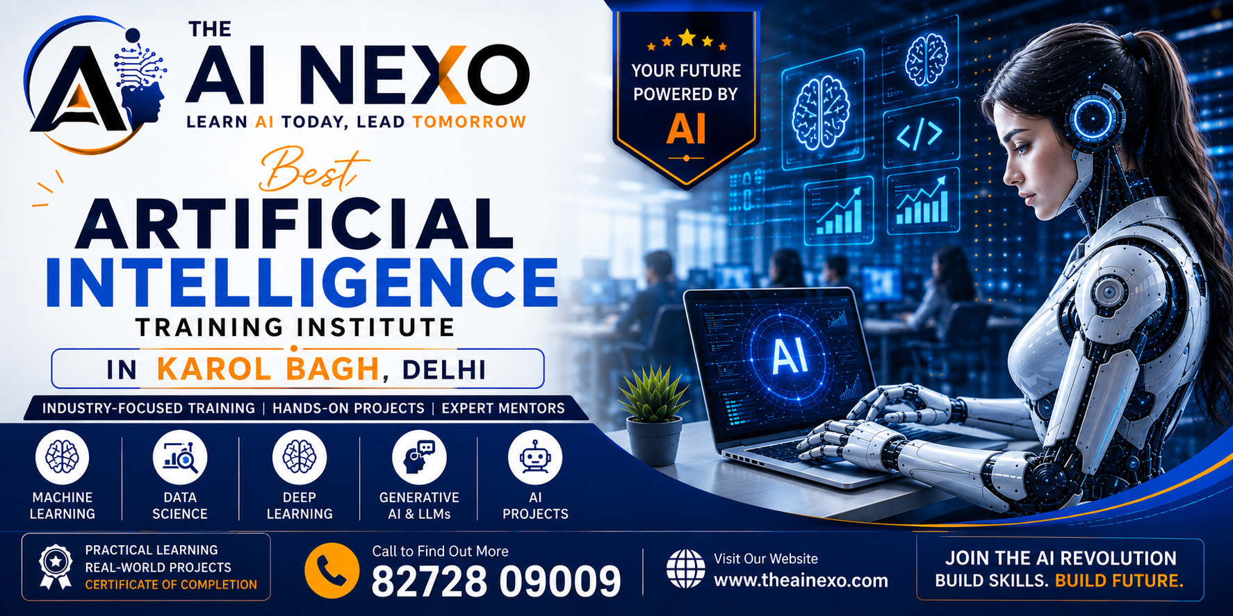 Best Artificial Intelligence Training Institute in Karol Bagh, Delhi | AI Coaching, Classes & Professional Courses - The AI NEXO
