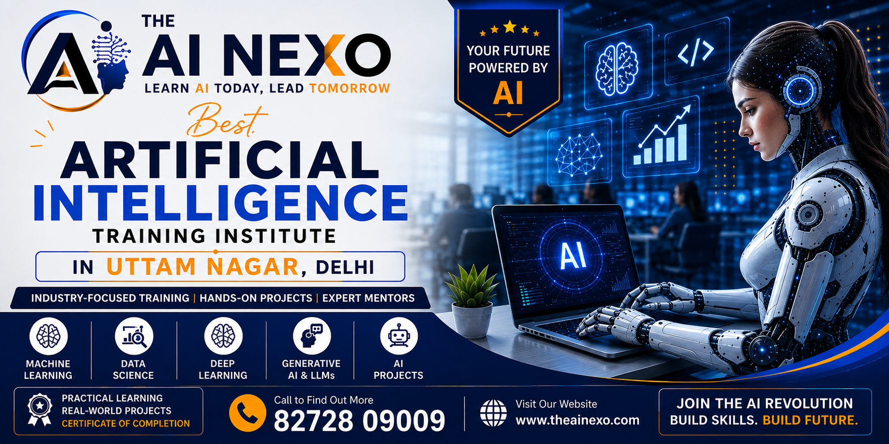 Best Artificial Intelligence Training Institute in Uttam Nagar, Delhi | AI Coaching, Classes & Professional Courses - The AI NEXO
