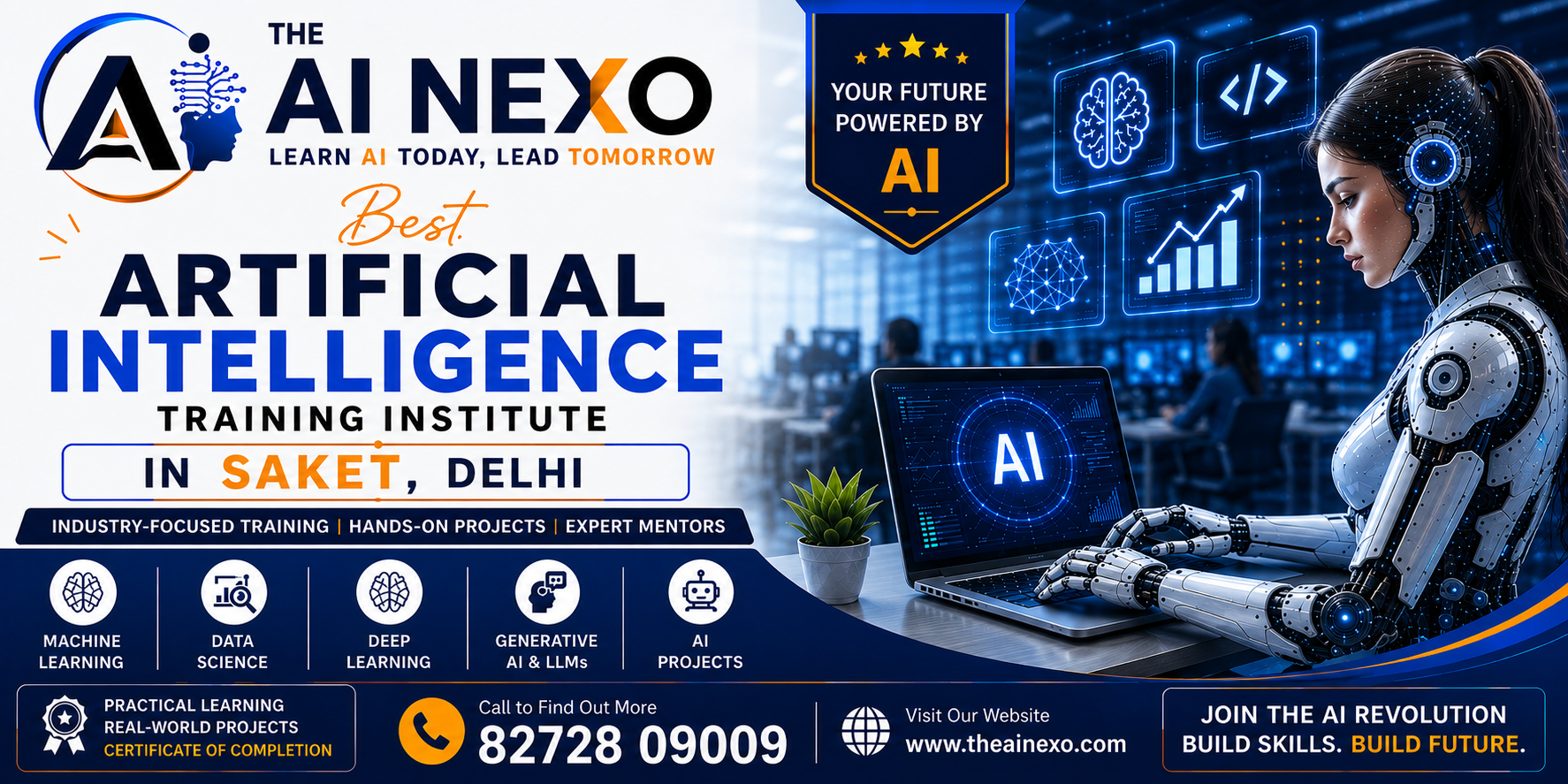 Best Artificial Intelligence Training Institute in Saket, Delhi | AI Coaching, Classes & Professional Courses - The AI NEXO