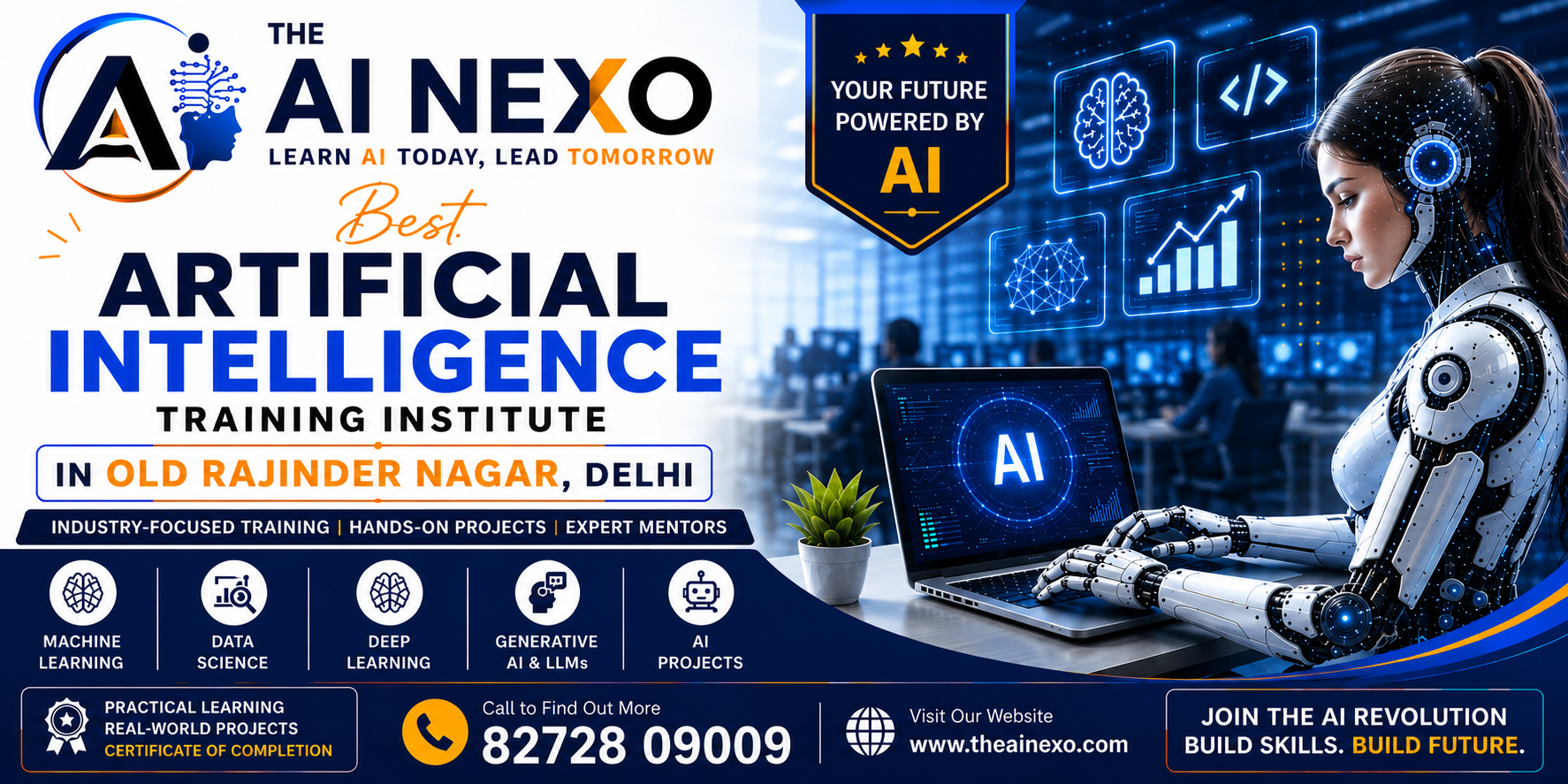 Best Artificial Intelligence Training Institute in Old Rajinder Nagar, Delhi | AI Coaching, Classes & Professional Courses - The AI NEXO
