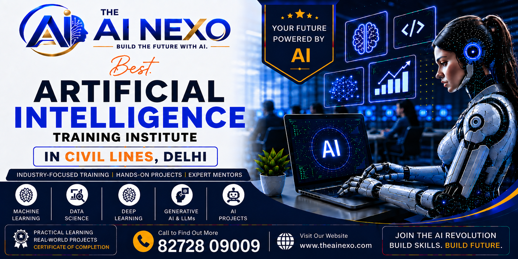 Best Artificial Intelligence Training Institute in Civil Lines, Delhi | AI Coaching, Classes & Professional Courses - The AI NEXO