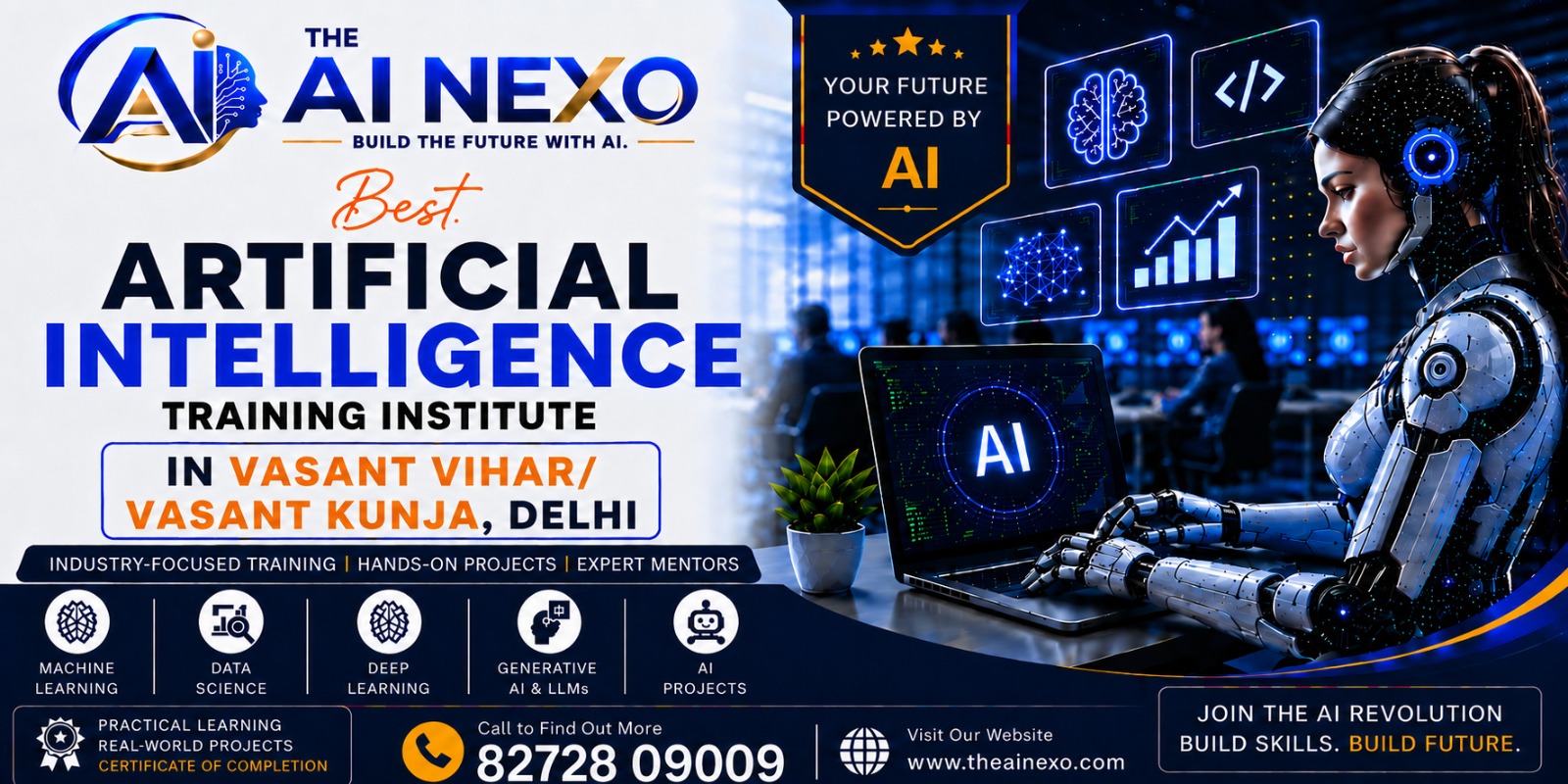 Best Artificial Intelligence Training Institute in Vasant Vihar/Vasant Kunja, Delhi | AI Coaching, Classes & Professional Courses - The AI NEXO
