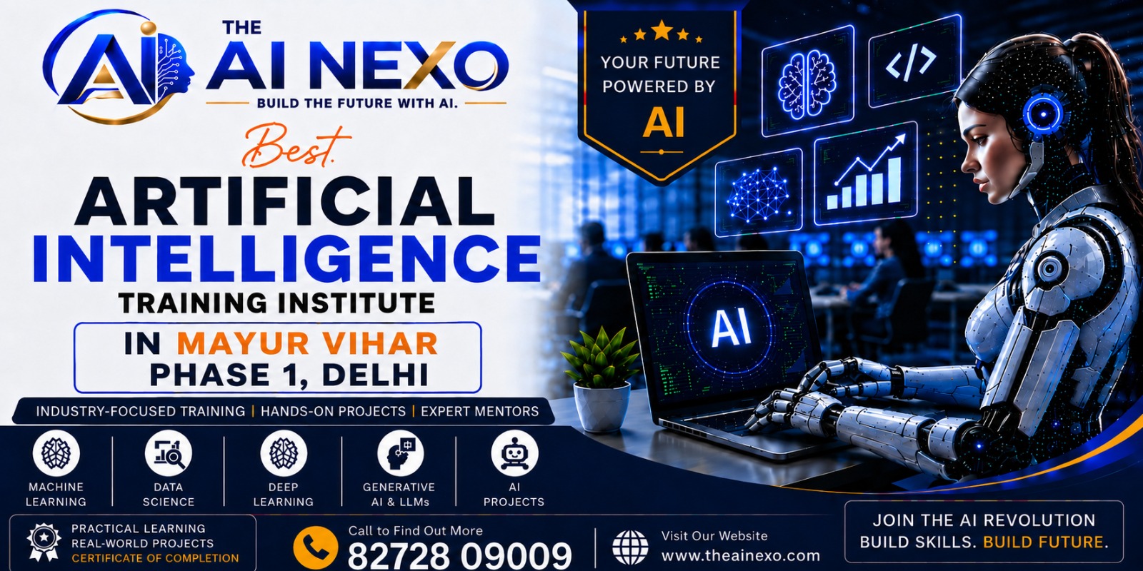 Best Artificial Intelligence Training Institute in Mayur Vihar Phase 1, Delhi | AI Coaching, Classes & Professional Courses - The AI NEXO