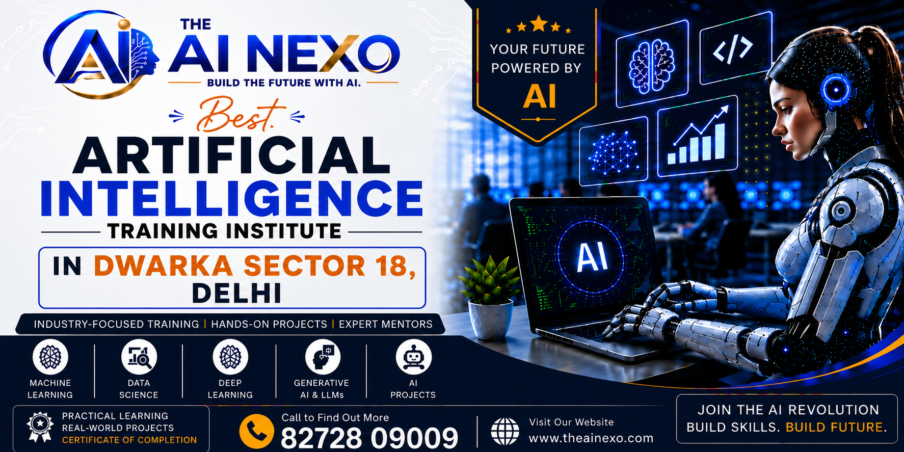 Best Artificial Intelligence Training Institute in Dwarka Sector 18, Delhi | AI Coaching, Classes & Professional Courses - The AI NEXO
