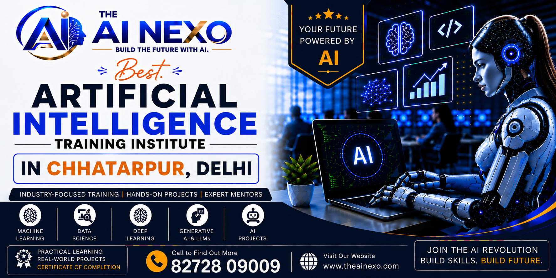 Best Artificial Intelligence Training Institute in Chhatarpur, Delhi | AI Coaching, Classes & Professional Courses - The AI NEXO