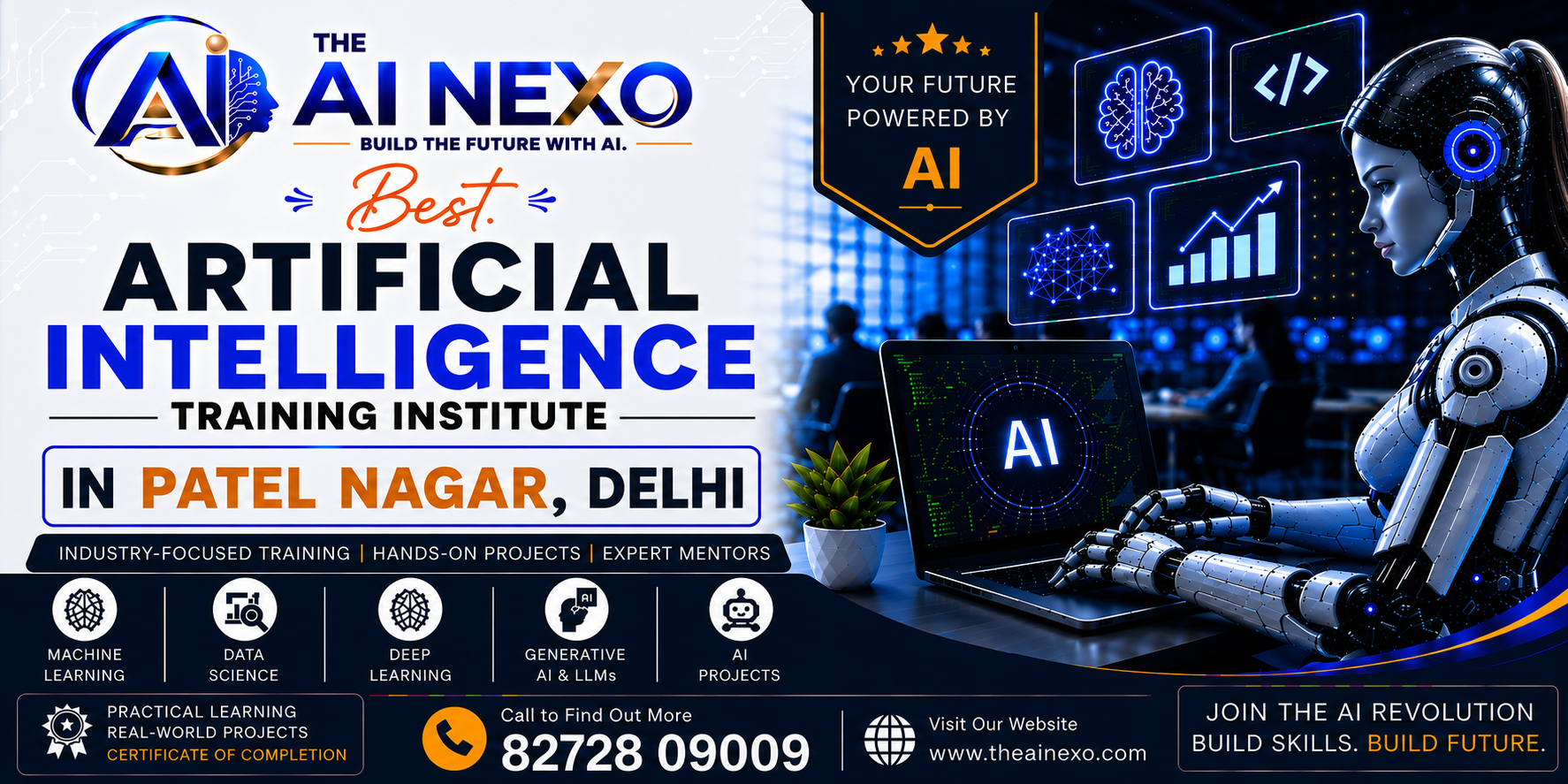 Best Artificial Intelligence Training Institute in Patel Nagar, Delhi | AI Coaching, Classes & Professional Courses - The AI NEXO