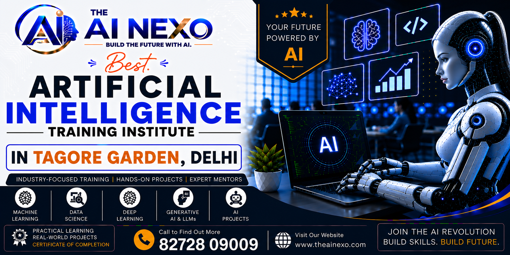Best Artificial Intelligence Training Institute in Tagore Garden, Delhi | AI Coaching, Classes & Professional Courses - The AI NEXO
