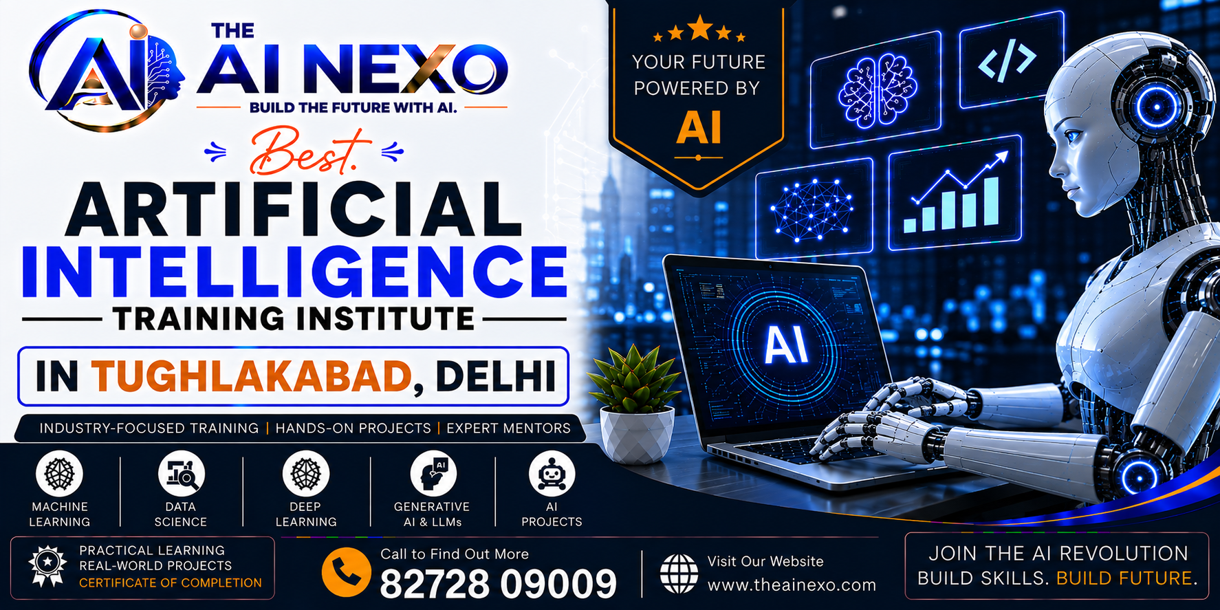 Best Artificial Intelligence Training Institute in Tughlakabad, Delhi | AI Coaching, Classes & Professional Courses - The AI NEXO