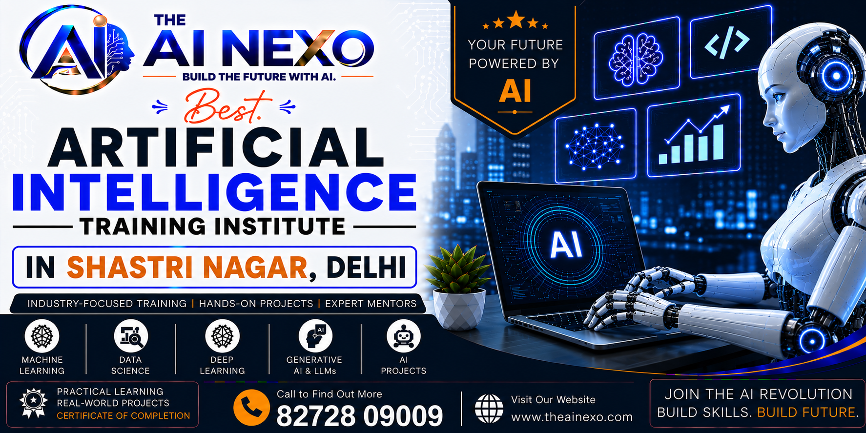 Best Artificial Intelligence Training Institute in Shastri Nagar, Delhi | AI Coaching, Classes & Professional Courses - The AI NEXO