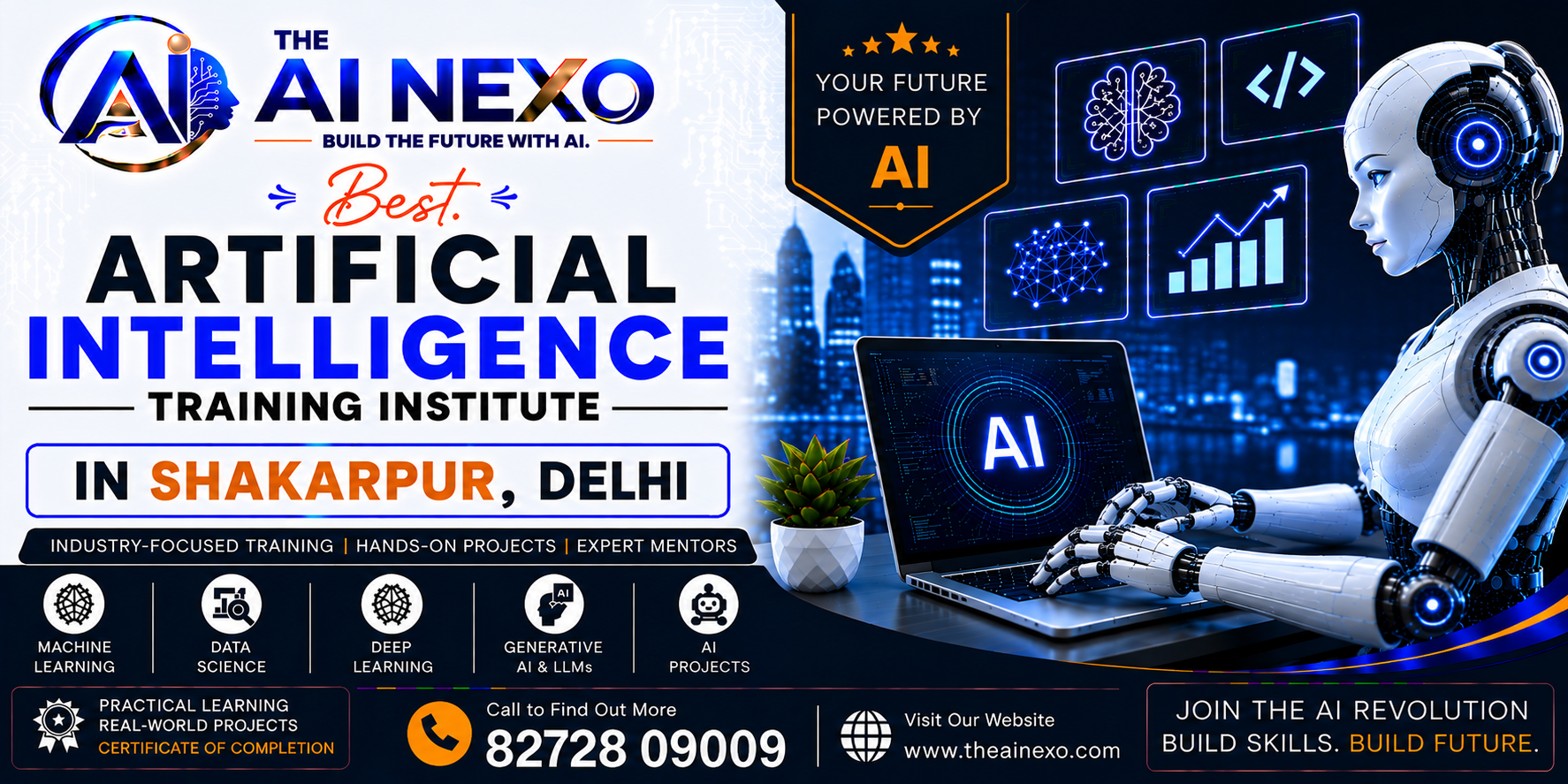 Best Artificial Intelligence Training Institute in Shakarpur, Delhi | AI Coaching, Classes & Professional Courses - The AI NEXO