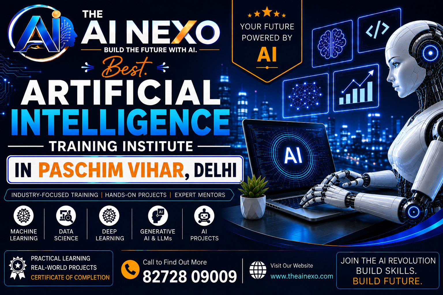 Best Artificial Intelligence Training Institute in Paschim Vihar, Delhi | AI Coaching, Classes & Professional Courses - The AI NEXO