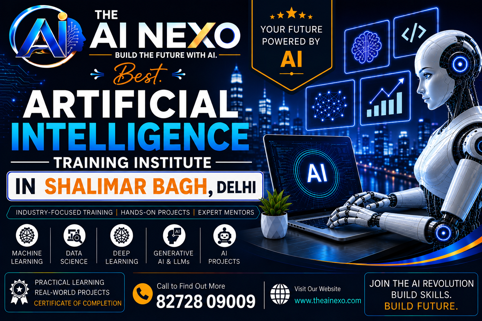 Best Artificial Intelligence Training Institute in Shalimar Bagh, Delhi | AI Coaching, Classes & Professional Courses - The AI NEXO