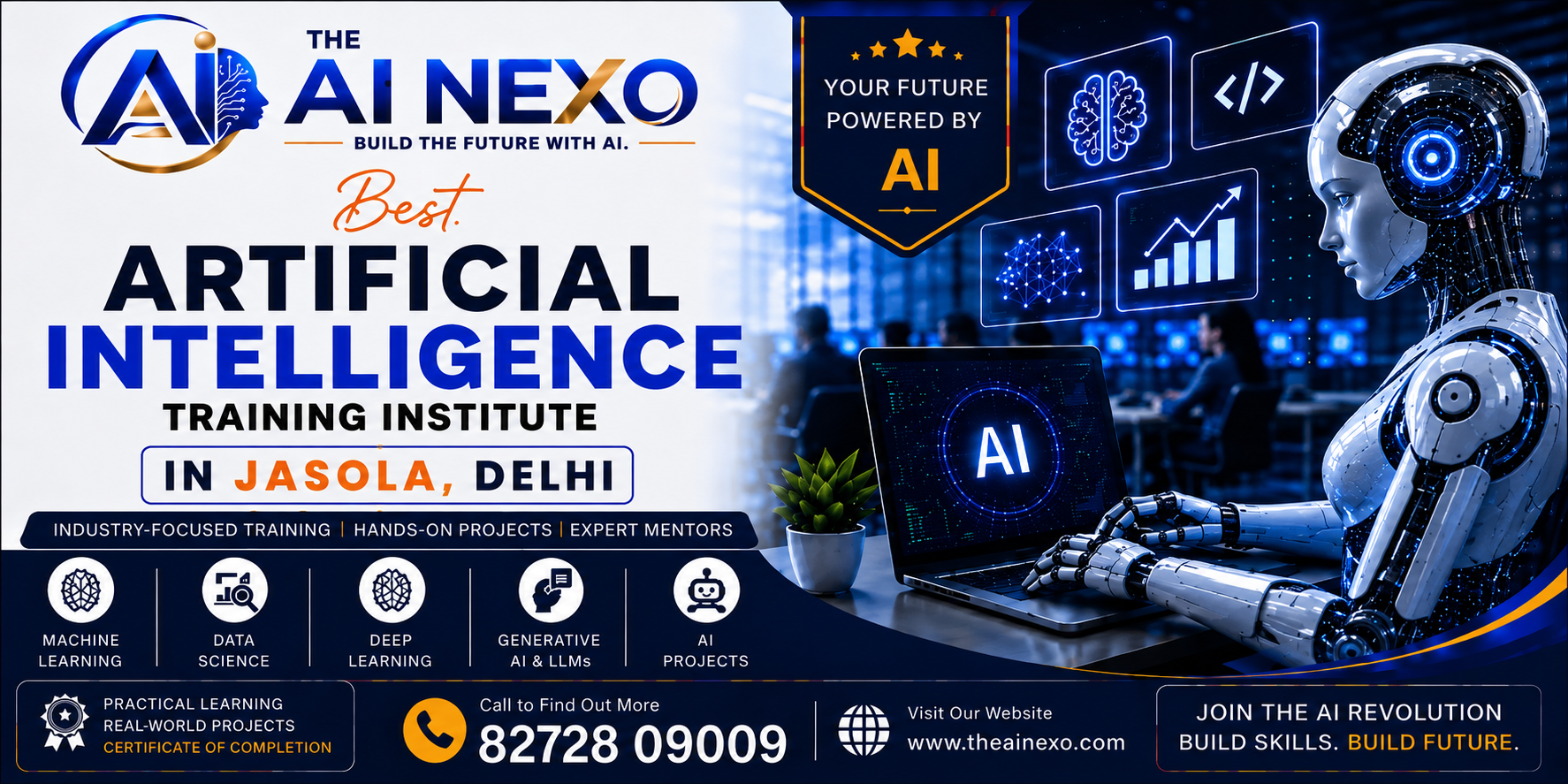 Best Artificial Intelligence Training Institute in Jasola, Delhi | AI Coaching, Classes & Professional Courses - The AI NEXO