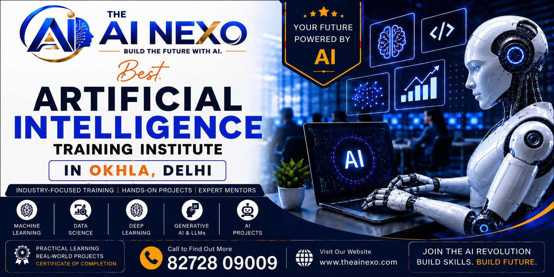 Best Artificial Intelligence Training Institute in Okhla, Delhi | AI Coaching, Classes & Professional Courses - The AI NEXO