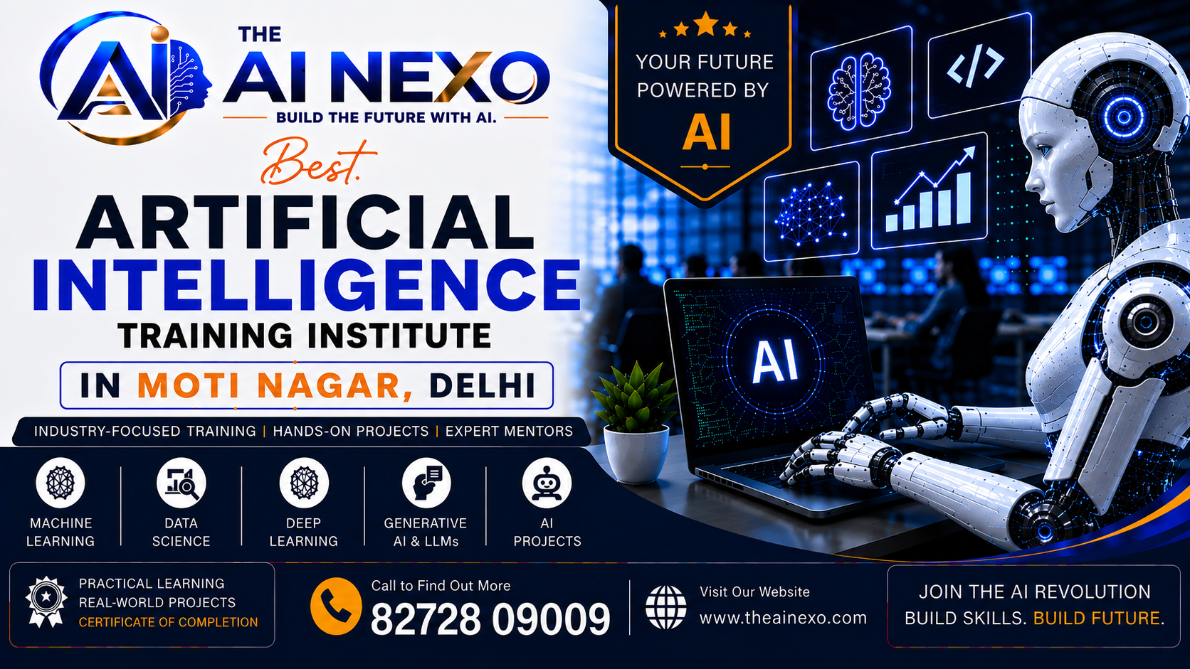 Best Artificial Intelligence Training Institute in Moti Nagar, Delhi | AI Coaching, Classes & Professional Courses - The AI NEXO