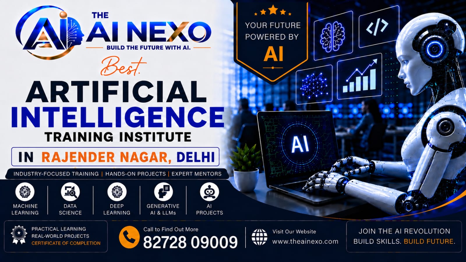 Best Artificial Intelligence Training Institute in Rajender Nagar, Delhi | AI Coaching, Classes & Professional Courses - The AI NEXO