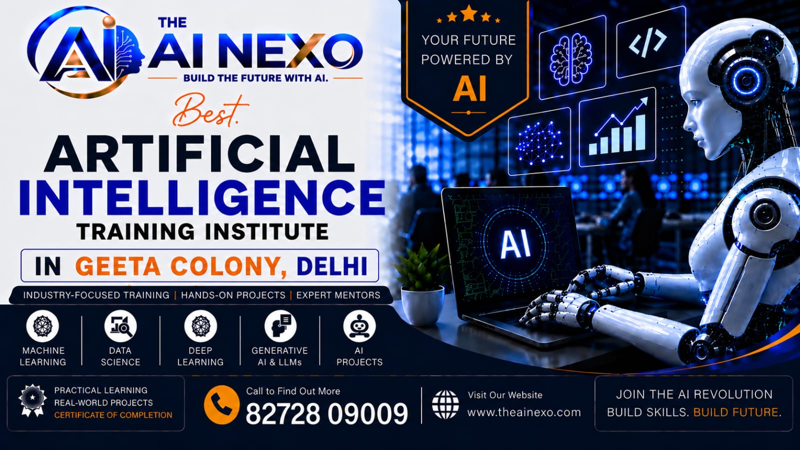 Best Artificial Intelligence Training Institute in Geeta Colony, Delhi | AI Coaching, Classes & Professional Courses - The AI NEXO