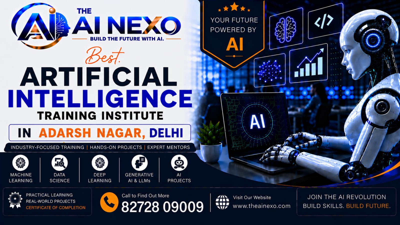 Best Artificial Intelligence Training Institute in Adarsh Nagar, Delhi | AI Coaching, Classes & Professional Courses - The AI NEXO