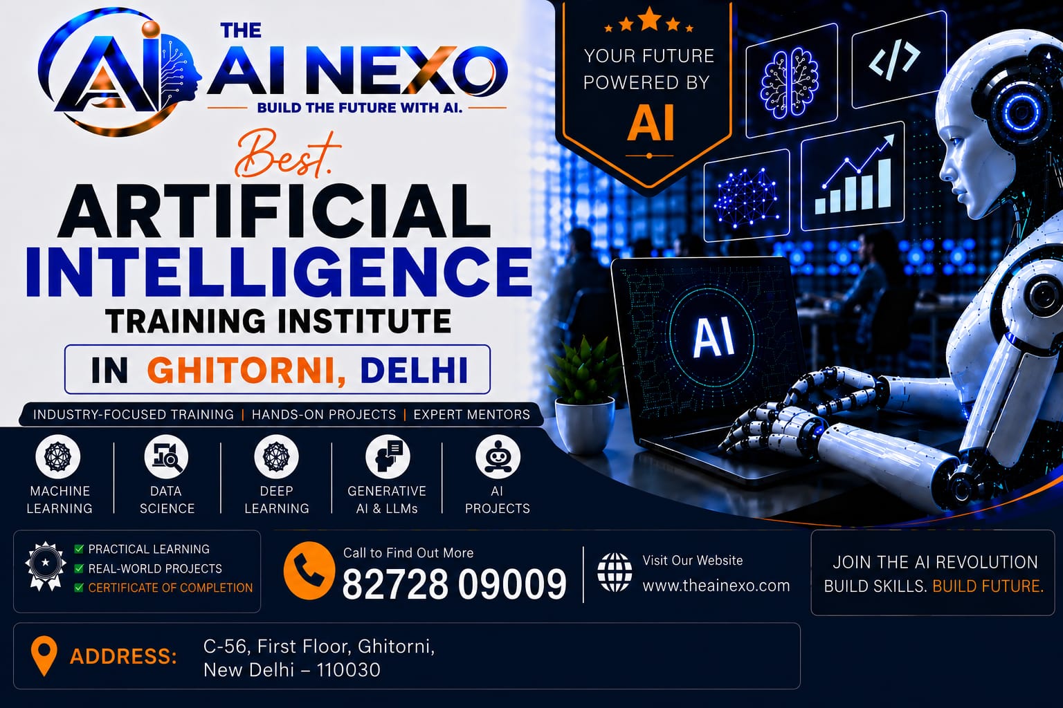 Best Artificial Intelligence Training Institute in Ghitorni, Delhi | AI Coaching, Classes & Professional Courses - The AI NEXO