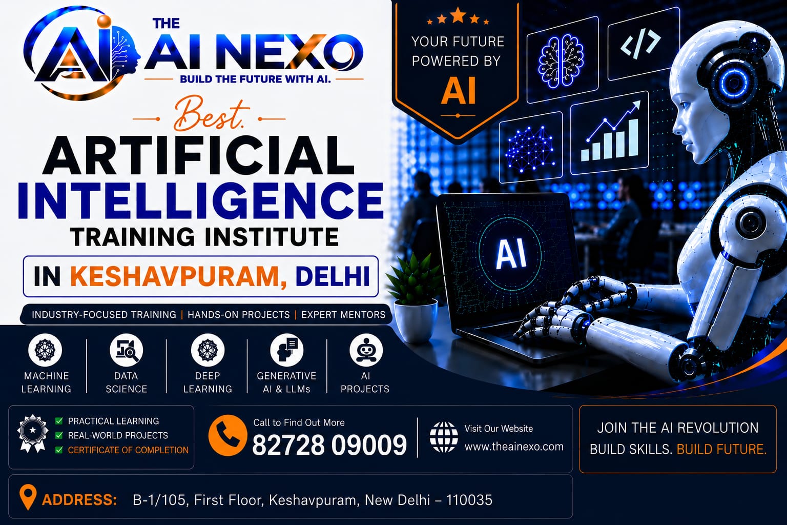 Best Artificial Intelligence Training Institute in Keshavpuram, Delhi | AI Coaching, Classes & Professional Courses - The AI NEXO