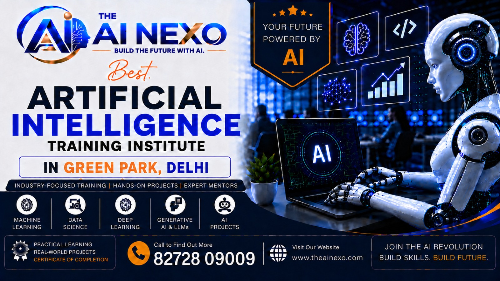 Best Artificial Intelligence Training Institute in Green Park, Delhi | AI Coaching, Classes & Professional Courses - The AI NEXO