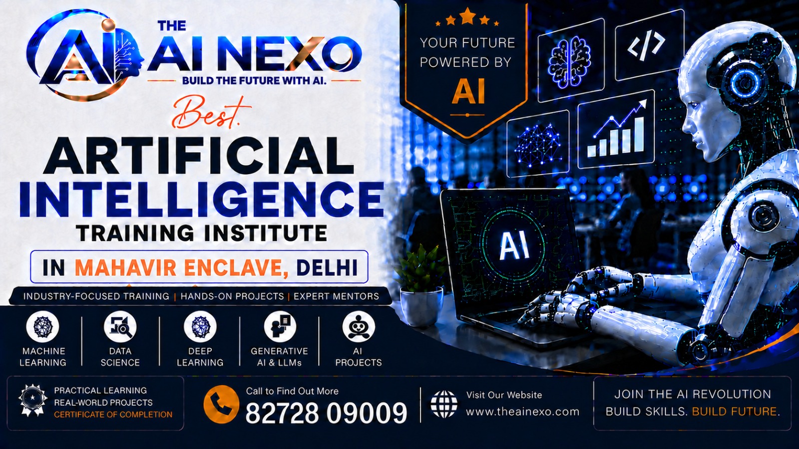 Best Artificial Intelligence Training Institute in Mahavir Enclave, Delhi | AI Coaching, Classes & Professional Courses - The AI NEXO