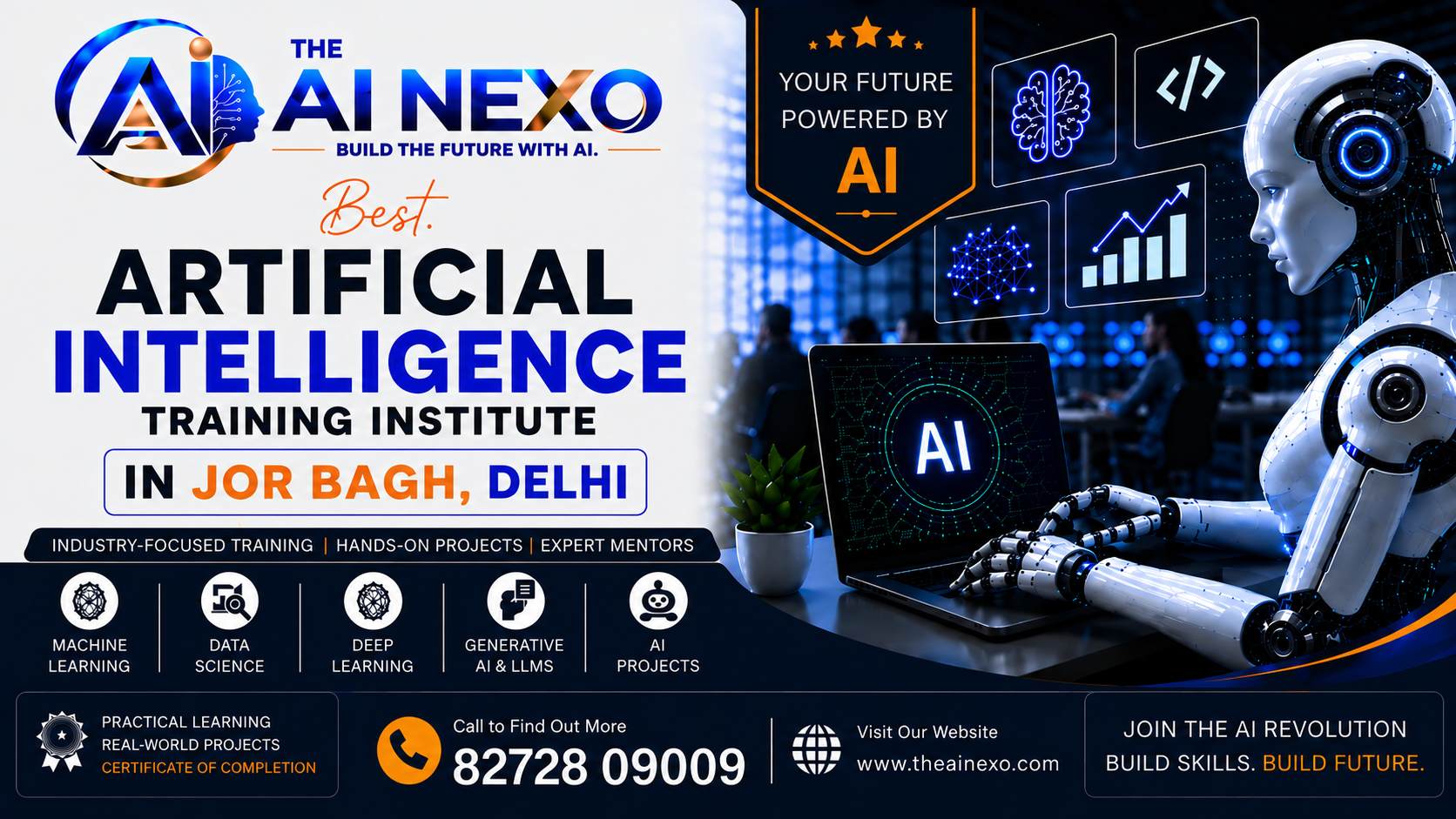 Best Artificial Intelligence Training Institute in Jor Bagh, Delhi | AI Coaching, Classes & Professional Courses - The AI NEXO