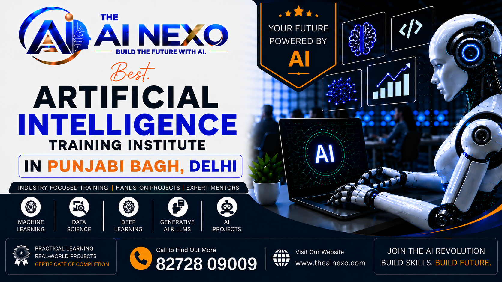 Best Artificial Intelligence Training Institute in Punjabi Bagh, Delhi | AI Coaching, Classes & Professional Courses - The AI NEXO