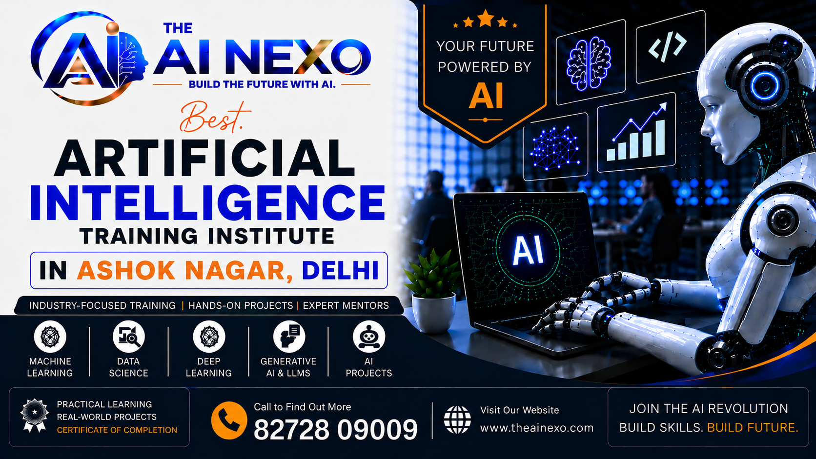 Best Artificial Intelligence Training Institute in New Ashok Nagar, Delhi | AI Coaching, Classes & Professional Courses - The AI NEXO