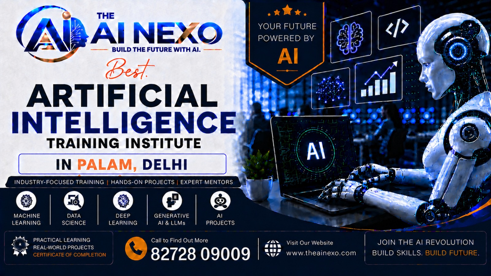 Best Artificial Intelligence Training Institute in Palam, Delhi | AI Coaching, Classes & Professional Courses - The AI NEXO