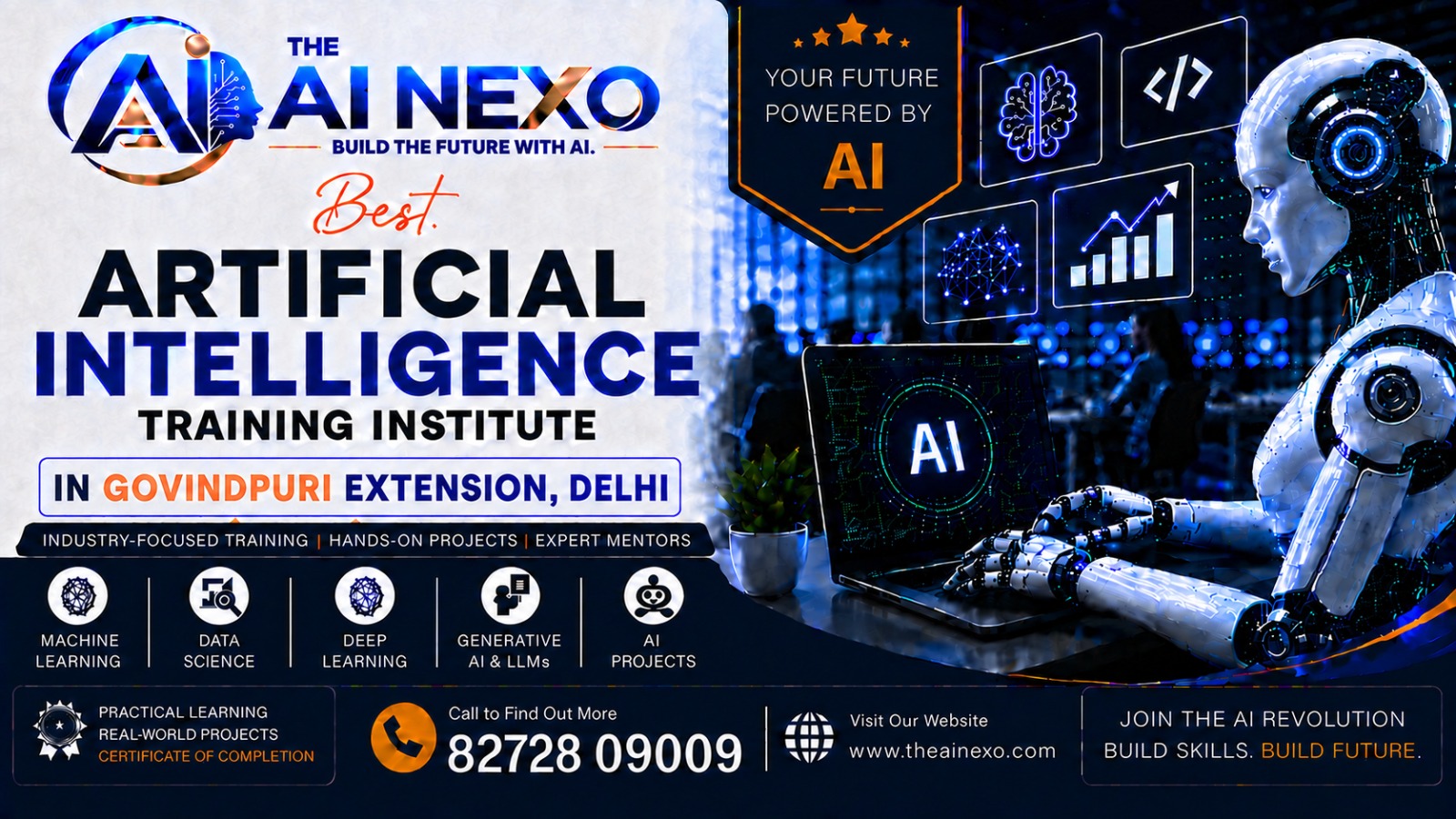 Best Artificial Intelligence Training Institute in Govindpuri Extension, Delhi | AI Coaching, Classes & Professional Courses - The AI NEXO