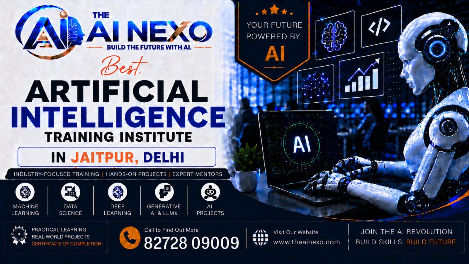 Best Artificial Intelligence Training Institute in Jaitpur, Delhi | AI Coaching, Classes & Professional Courses - The AI NEXO
