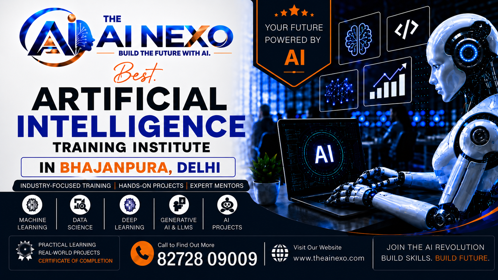 Best Artificial Intelligence Training Institute in Bhajanpura, Delhi | AI Coaching, Classes & Professional Courses - The AI NEXO