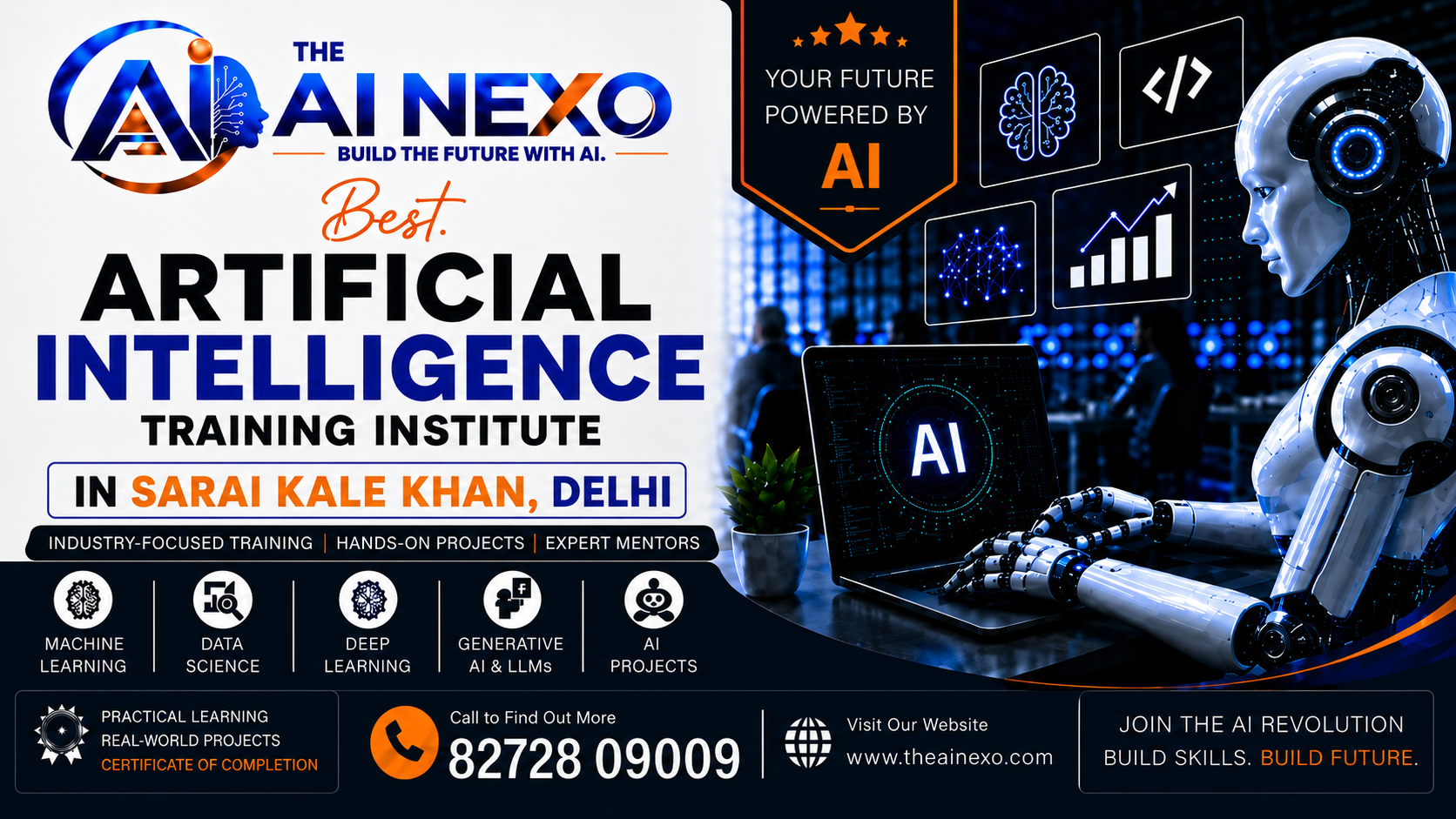 Best Artificial Intelligence Training Institute in Sarai Kale Khan, Delhi | AI Coaching, Classes & Professional Courses - The AI NEXO