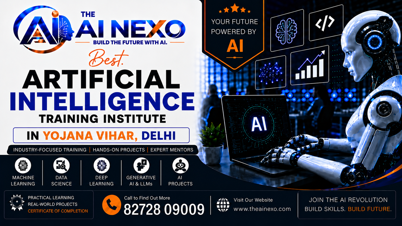 Best Artificial Intelligence Training Institute in Yojana Vihar, Delhi | AI Coaching, Classes & Professional Courses - The AI NEXO
