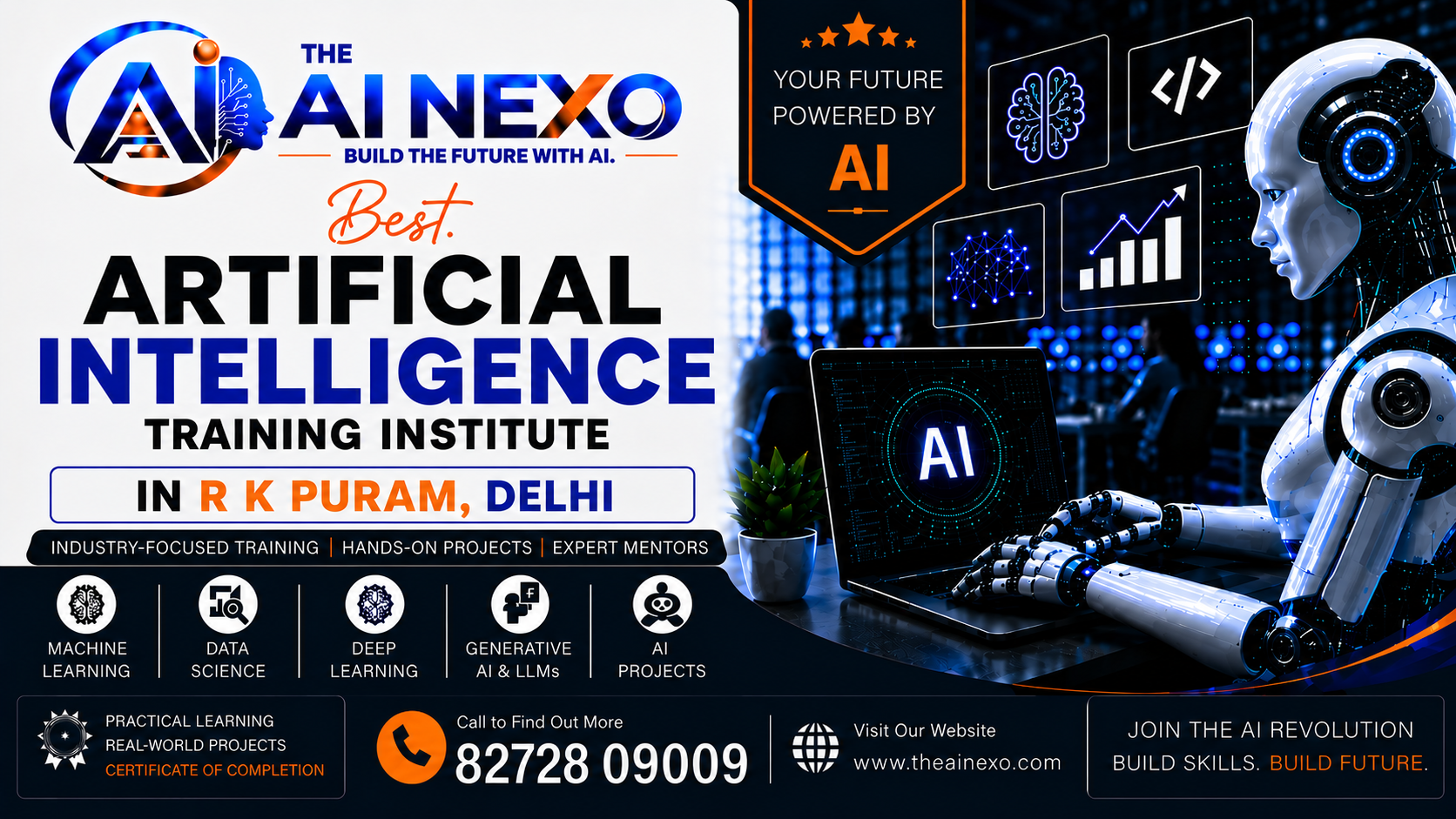 Best Artificial Intelligence Training Institute in R K Puram, Delhi | AI Coaching, Classes & Professional Courses - The AI NEXO