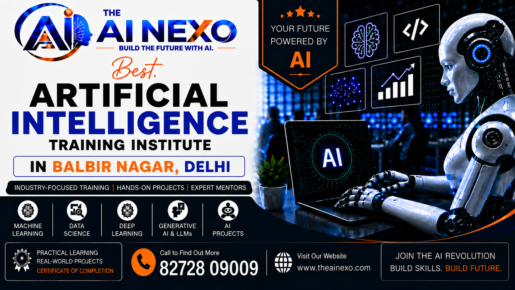 Best Artificial Intelligence Training Institute in Balbir Nagar, Delhi | AI Coaching, Classes & Professional Courses - The AI NEXO