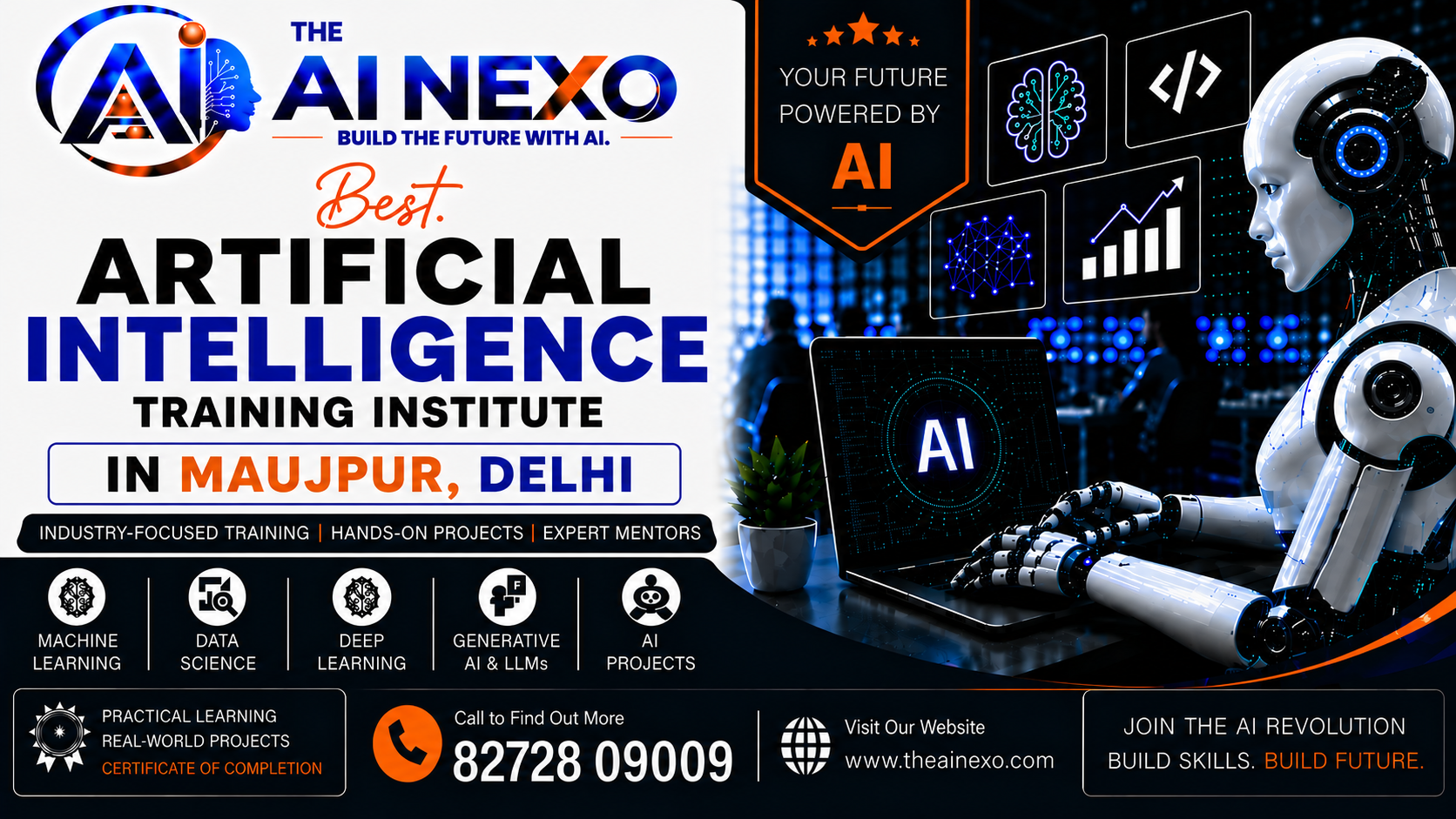 Best Artificial Intelligence Training Institute in Maujpur, Delhi | AI Coaching, Classes & Professional Courses - The AI NEXO