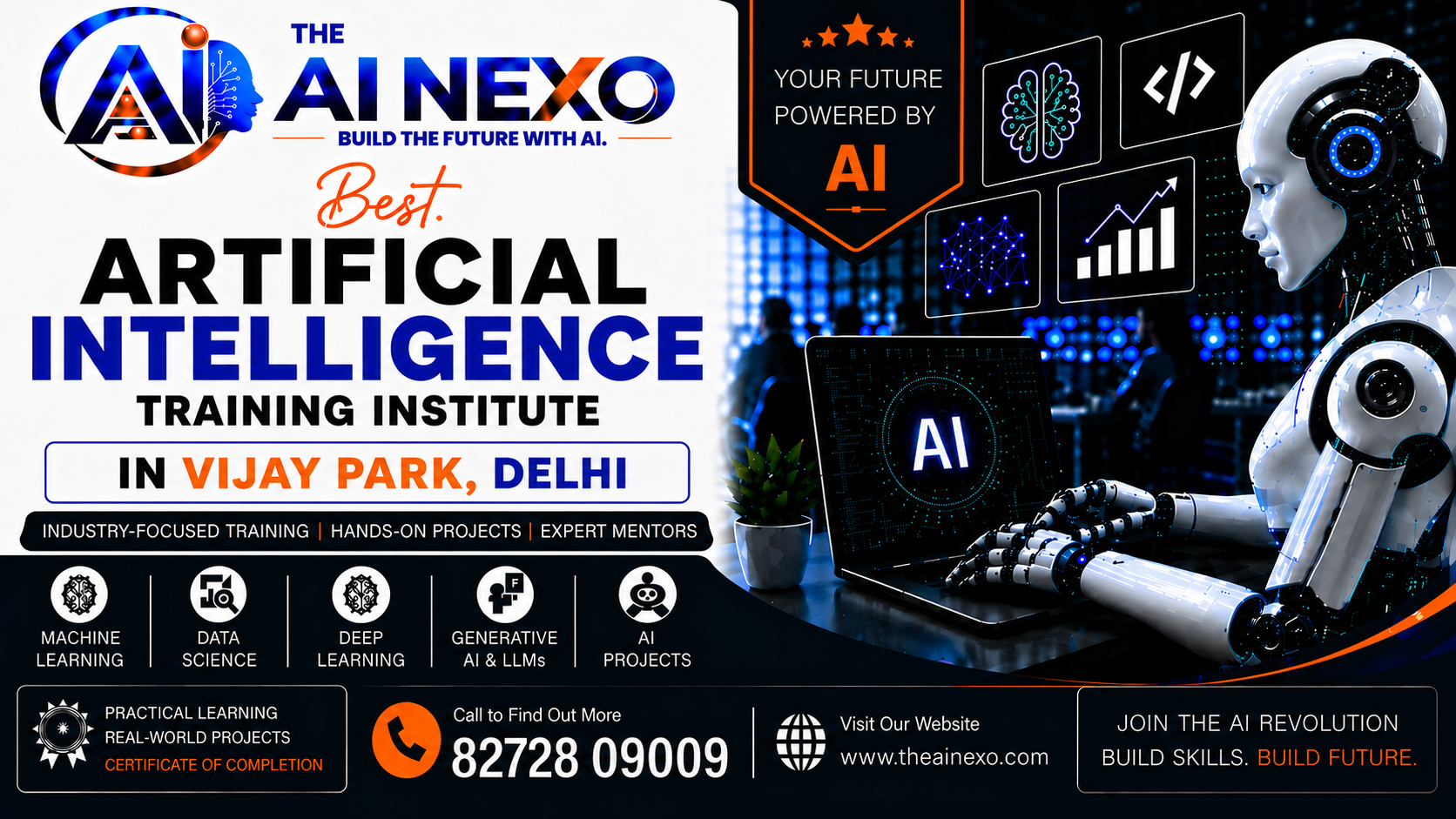 Best Artificial Intelligence Training Institute in Vijay Park, Delhi | AI Coaching, Classes & Professional Courses - The AI NEXO