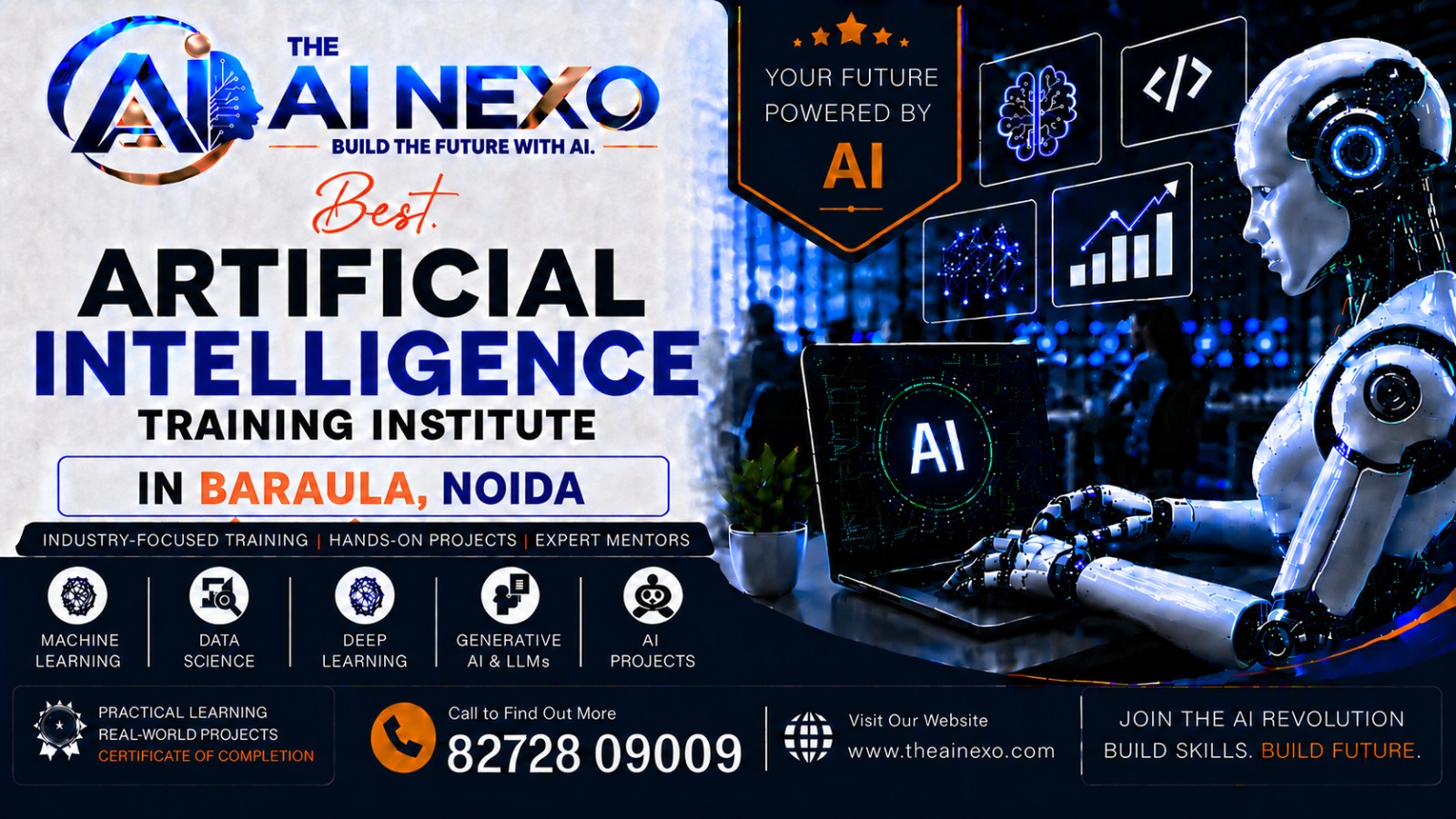 Best Artificial Intelligence Training Institute in Baraula, Noida | AI Coaching, Classes & Professional Courses - The AI NEXO