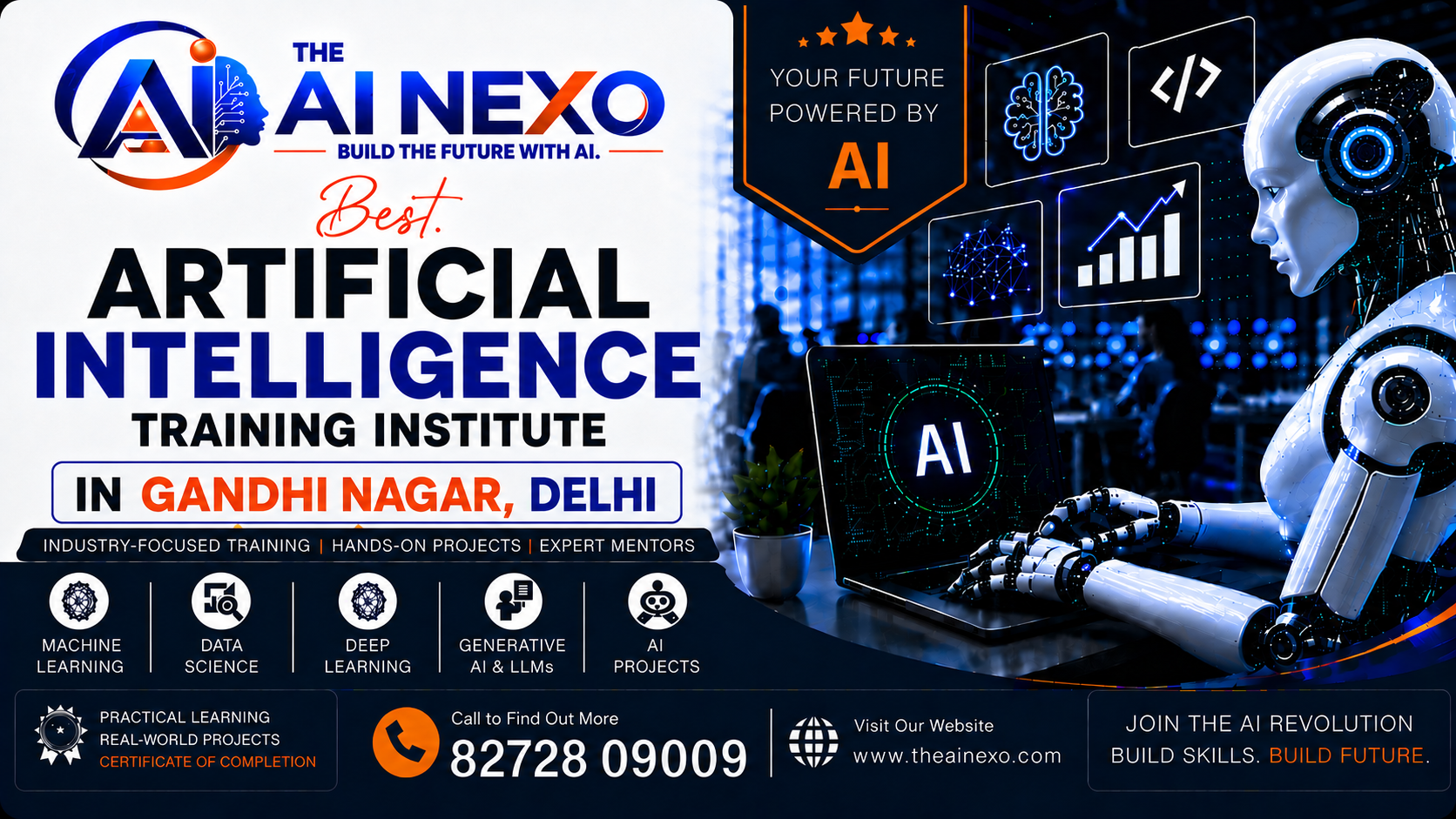 Best Artificial Intelligence Training Institute in Gandhi Nagar, Delhi | AI Coaching, Classes & Professional Courses - The AI NEXO