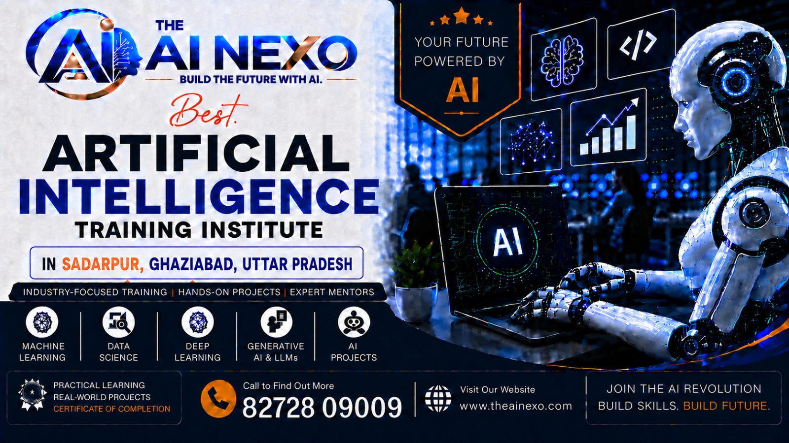 Best Artificial Intelligence Training Institute in SADARPUR, Ghaziabad | AI Coaching, Classes & Professional Courses - The AI NEXO!