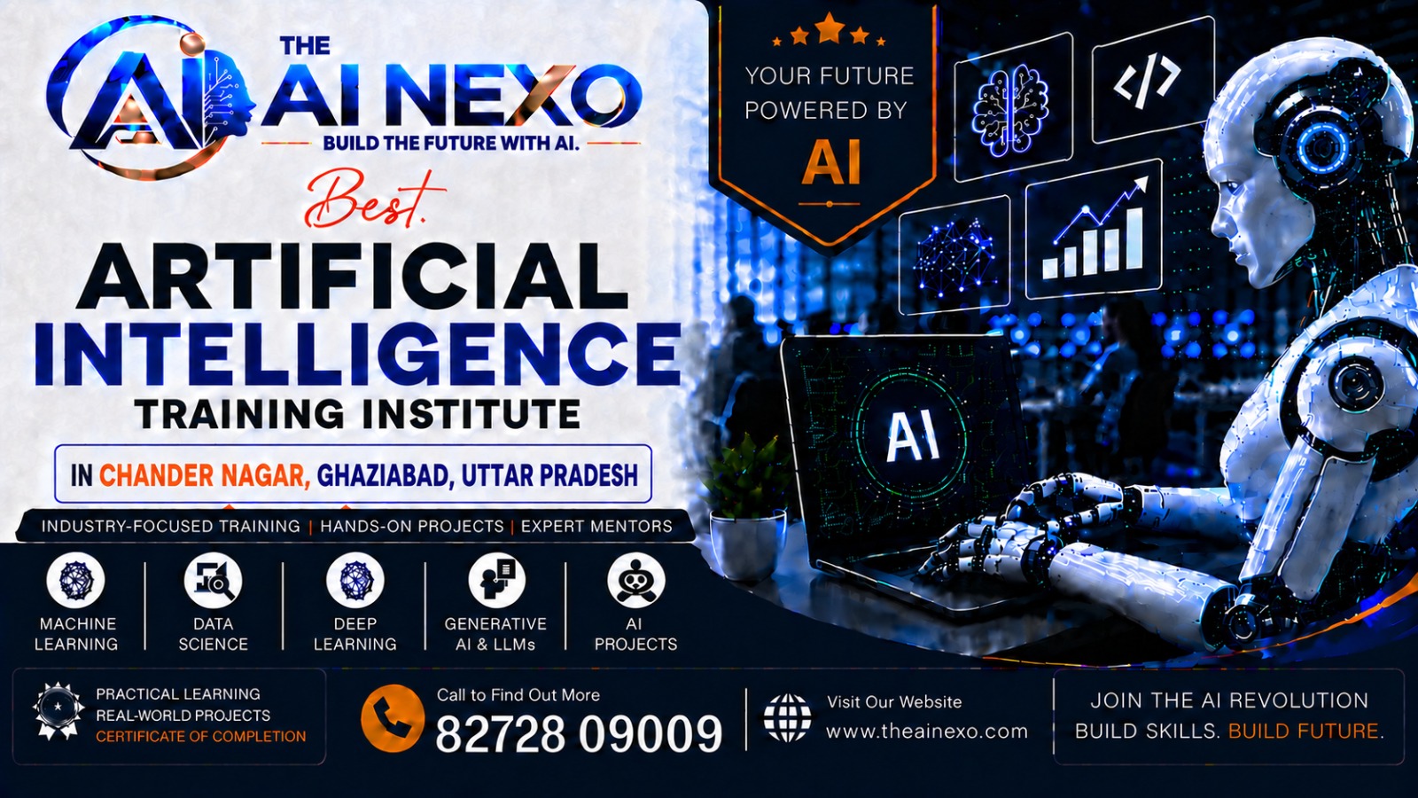 Best Artificial Intelligence Training Institute in Chander Nagar, Ghaziabad | AI Coaching, Classes & Professional Courses - The AI NEXO!