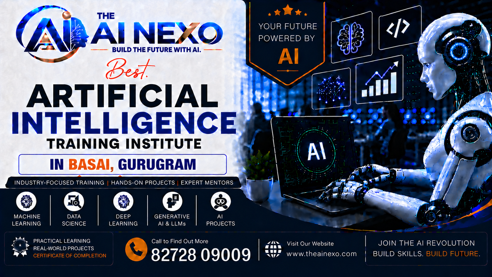 Best Artificial Intelligence Training Institute in Basai, Gurugram | AI Coaching, Classes & Professional Courses - The AI NEXO!