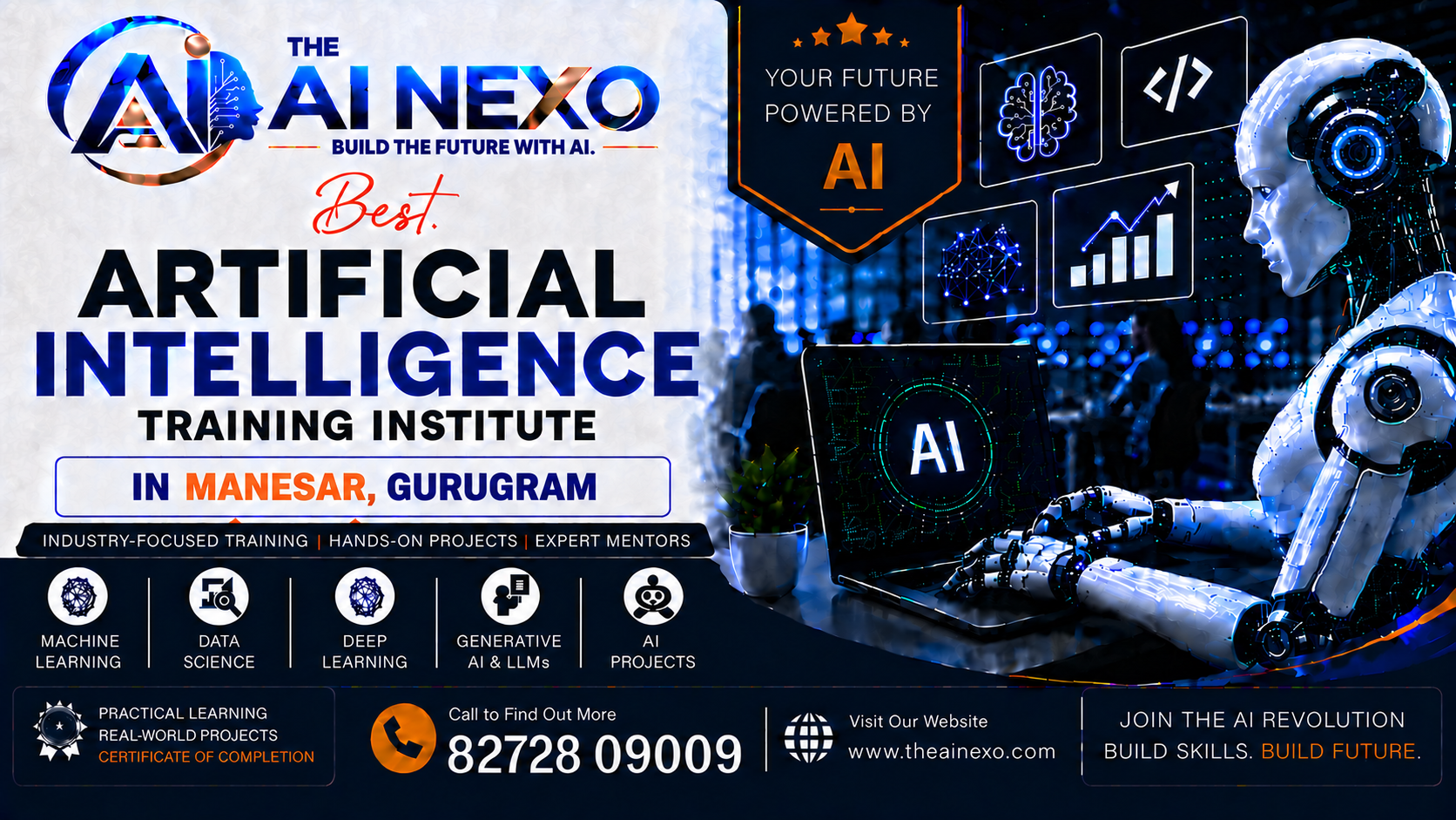 Best Artificial Intelligence Training Institute in Manesar, Gurugram | AI Coaching, Classes & Professional Courses - The AI NEXO!