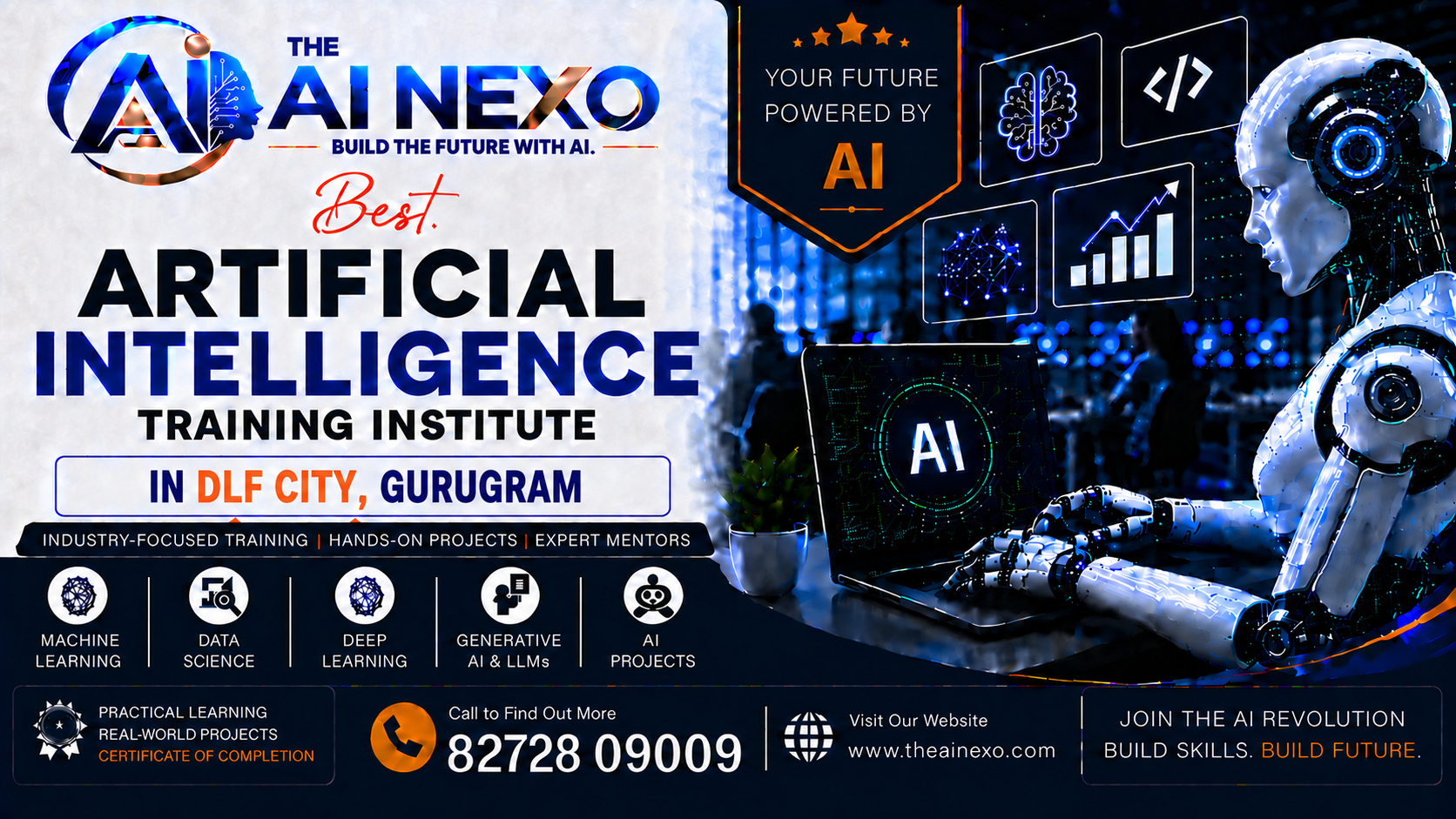 Best Artificial Intelligence Training Institute in DLF City, Gurugram | AI Coaching, Classes & Professional Courses - The AI NEXO!