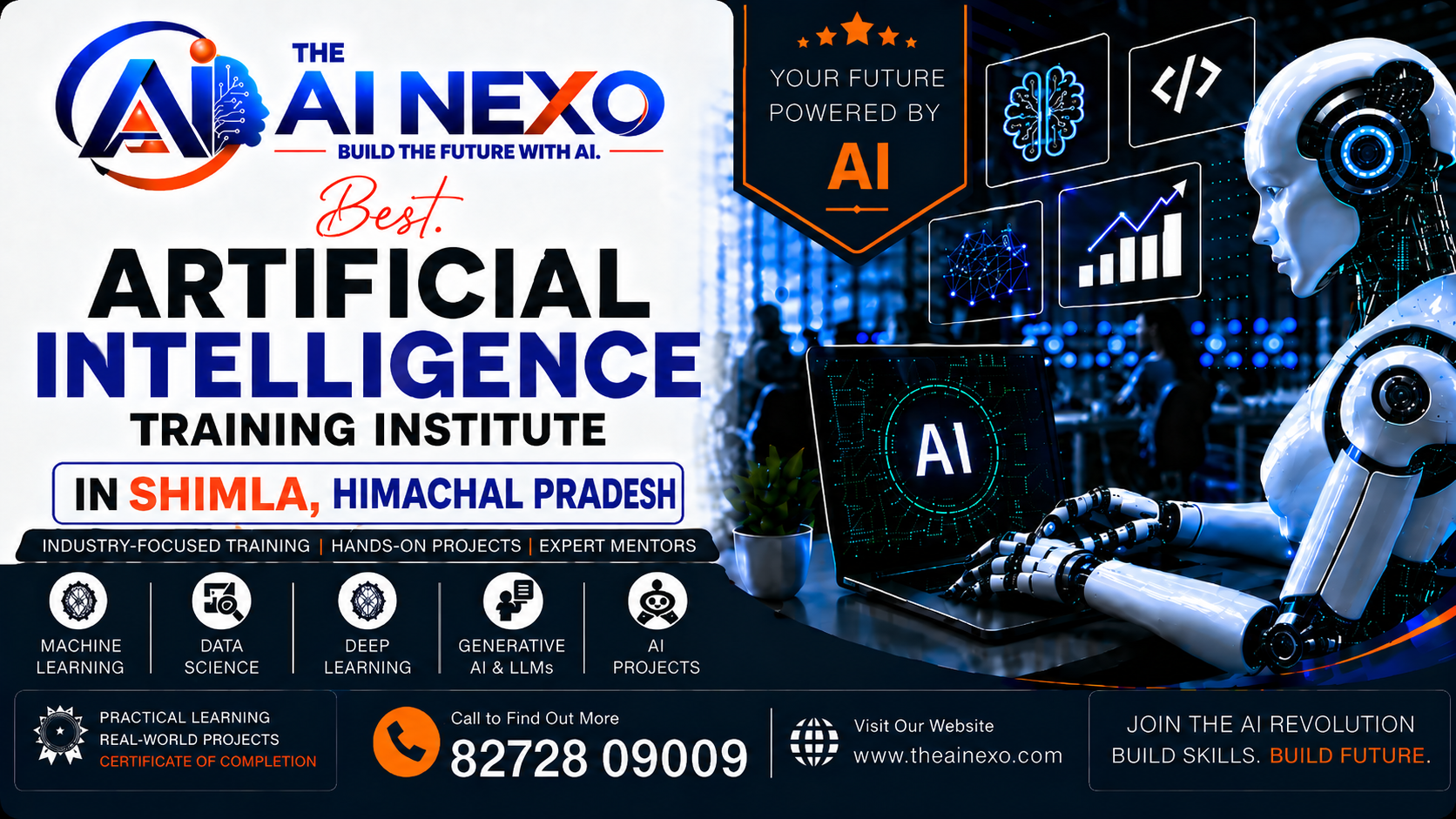 Best Artificial Intelligence Training Institute in Shimla, Himachal Pradesh | AI Coaching, Classes & Professional Courses - The AI NEXO!