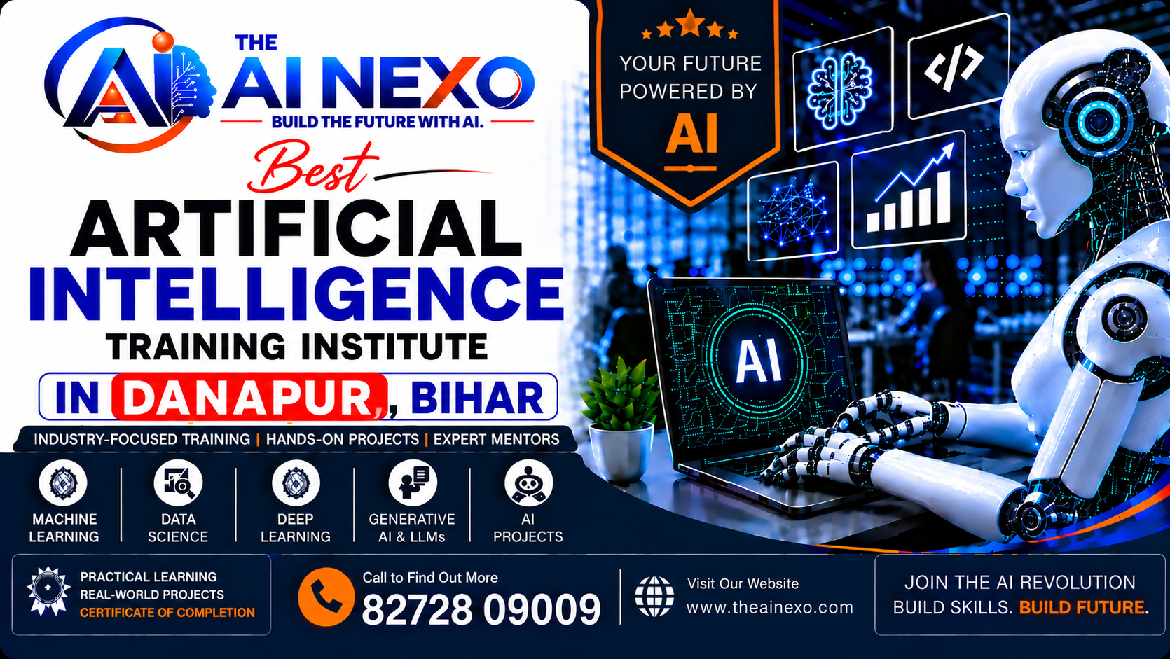 Best Artificial Intelligence Training Institute in Danapur, Bihar | AI Coaching, Classes & Professional Courses - The AI NEXO!